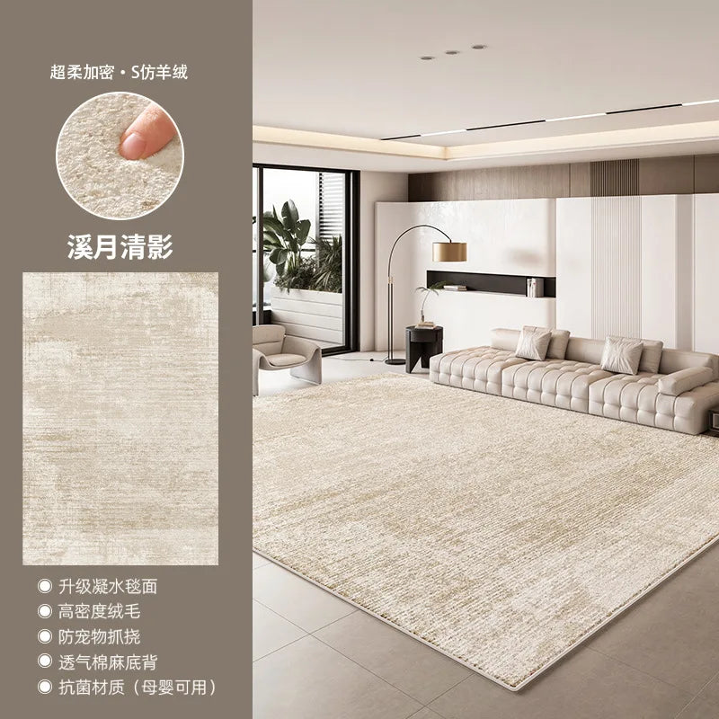 Retro Washable Waterproof Carpet for Living Room and Bedroom