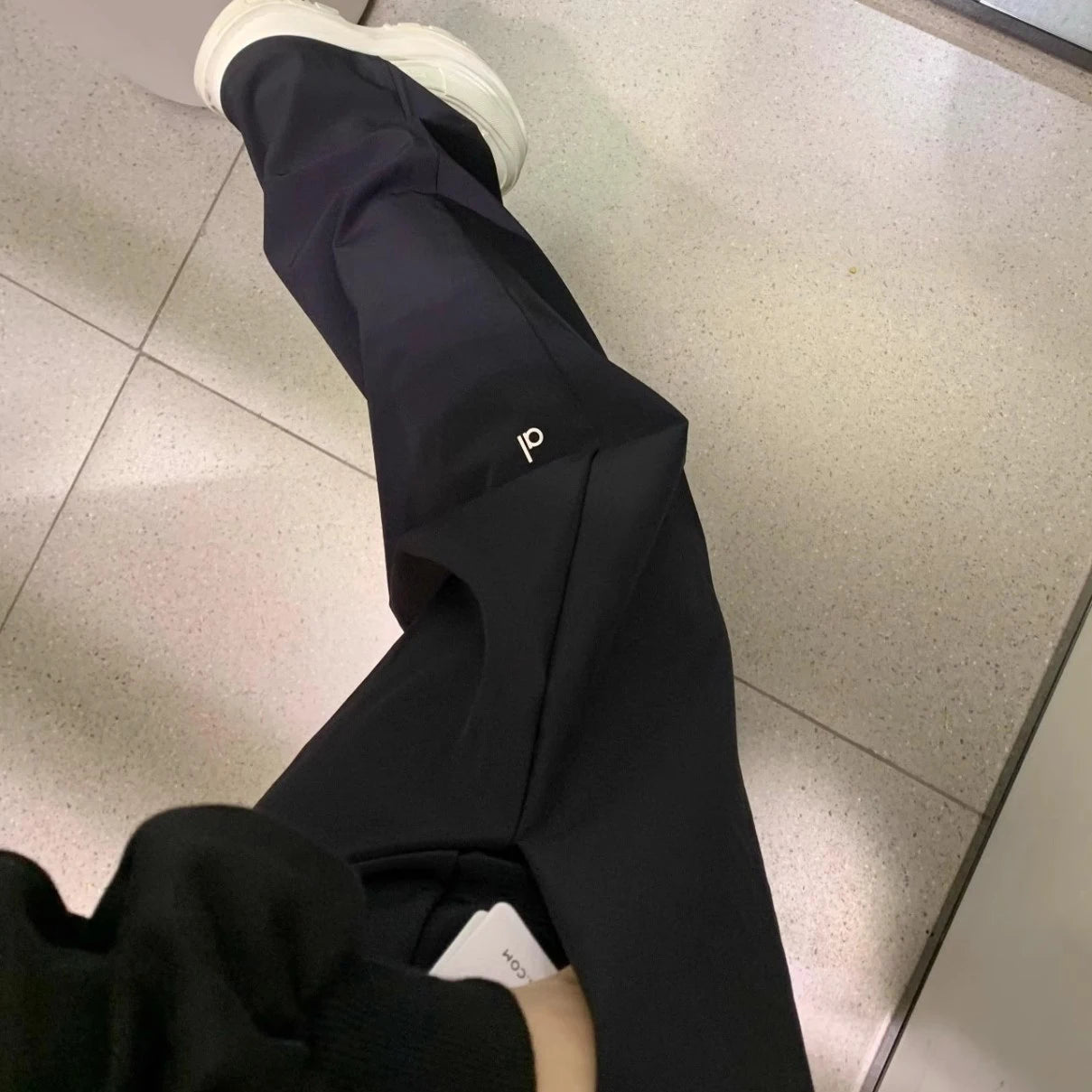 Women's Casual Loose Suit Pants High Waisted Straight Leg Trousers