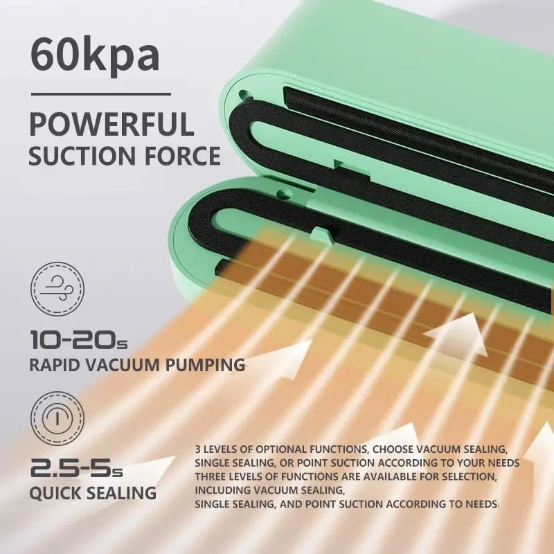 Portable Mini Bag Sealer for Food Preservation and Storage