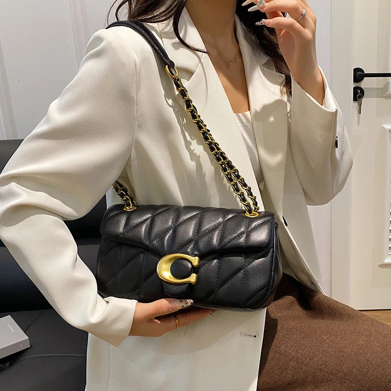 Luxury Chain Handbag PU Leather Shoulder Messenger Tassel