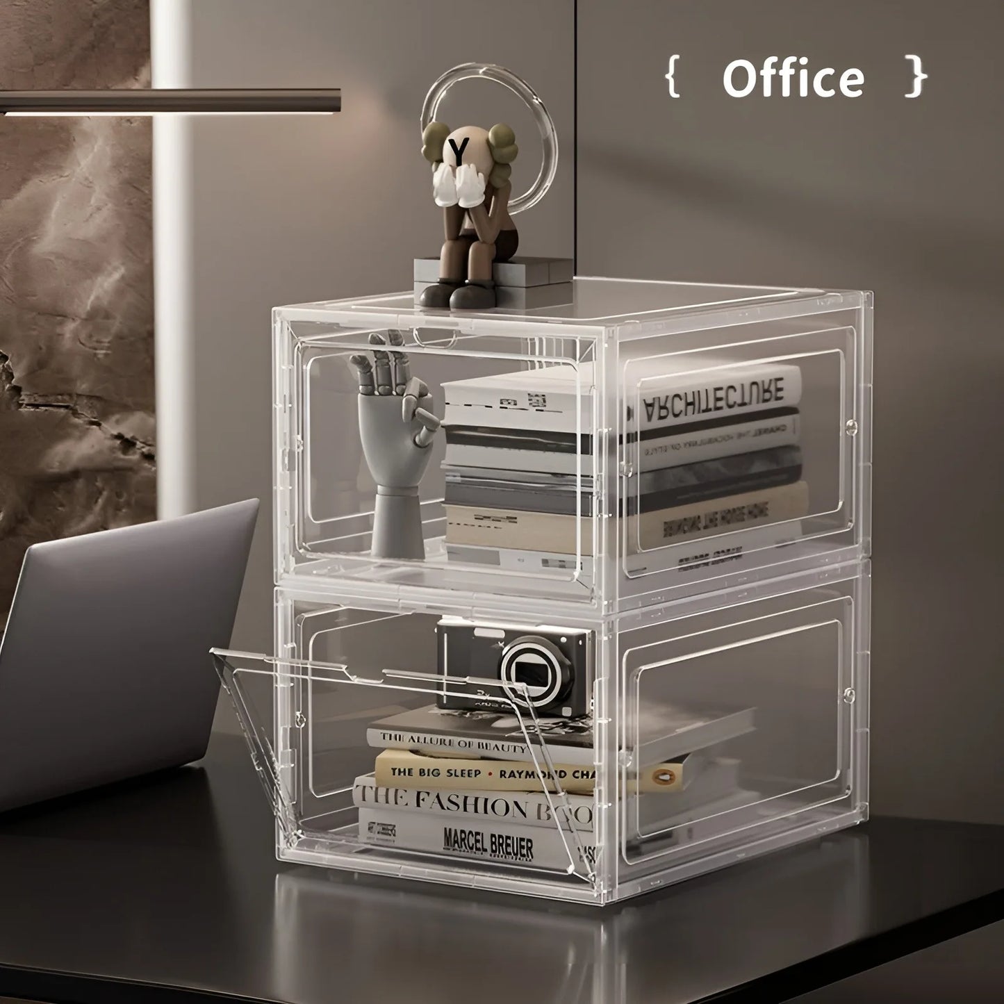 Transparent Shoe Storage Box Set for Easy Organization and Display