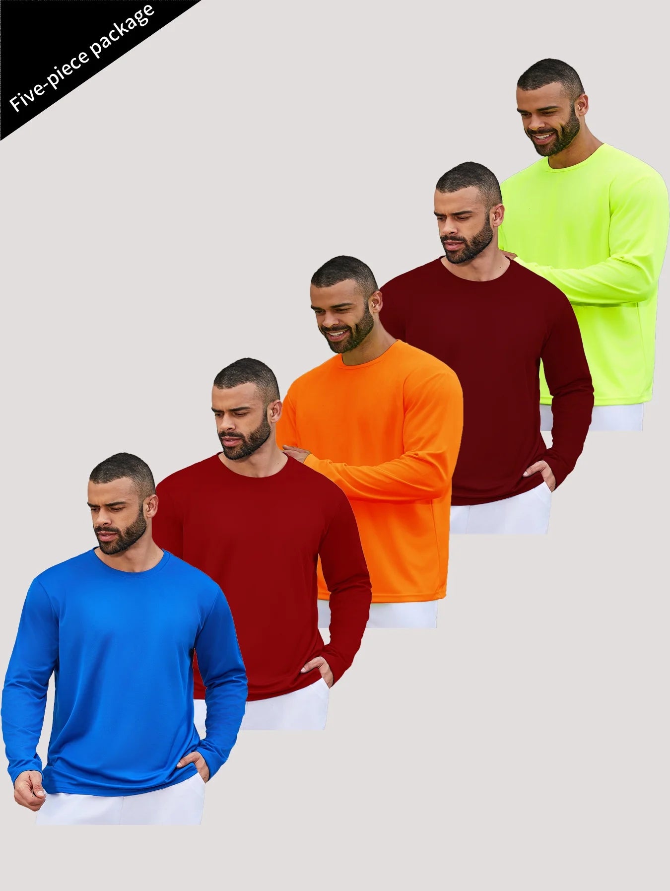 Men's Speed Dry Long Sleeve T-Shirt for Sports and Fishing