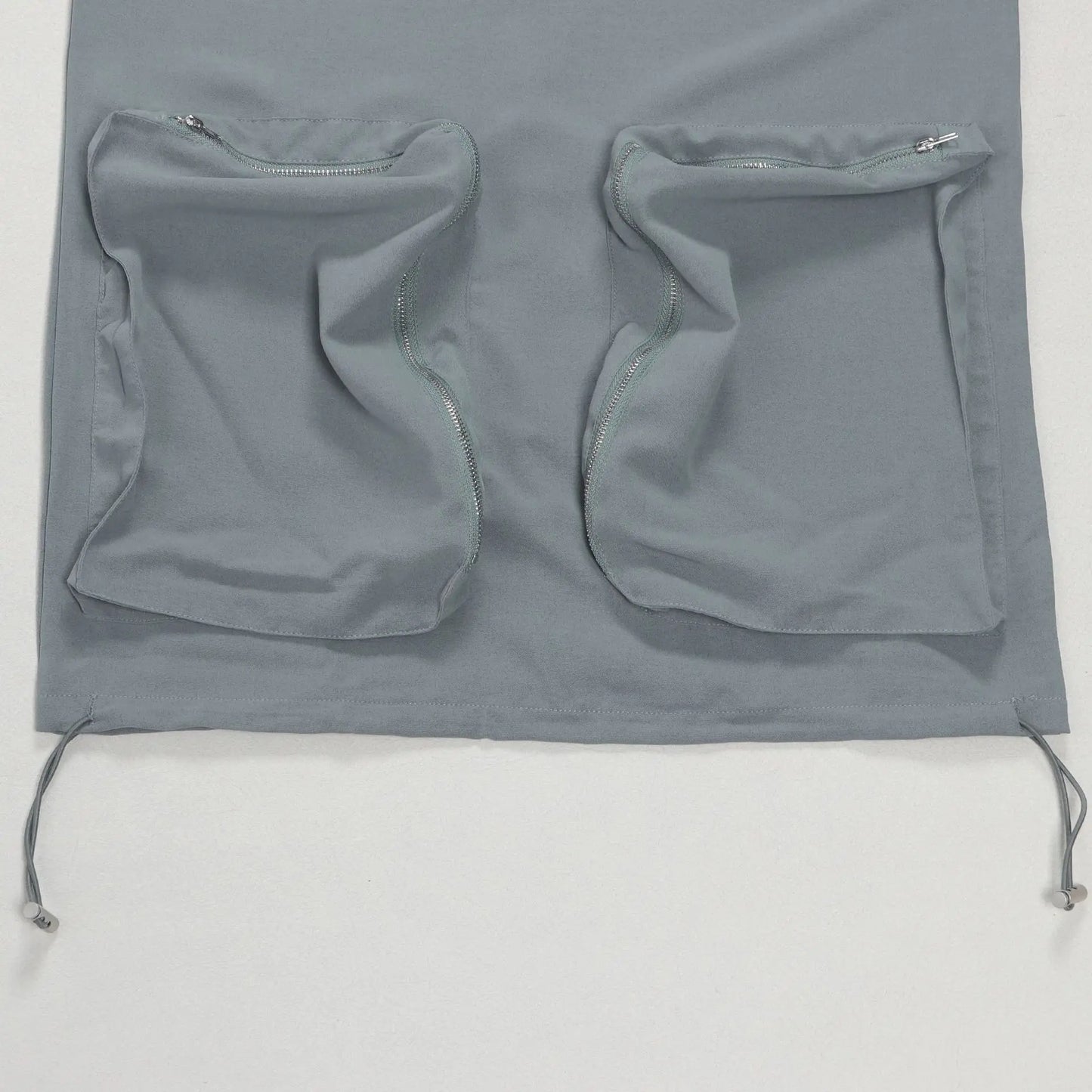 O Neck Pockets Cargo Midi Sleeveless Dress Women Night Club