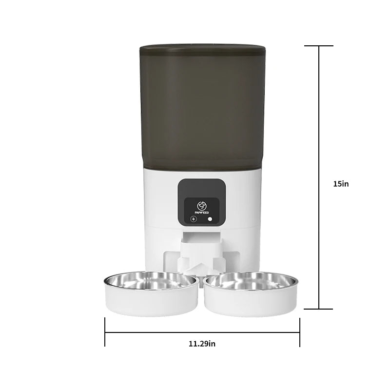 Smart Automatic Pet Feeder with WiFi and Double Bowl