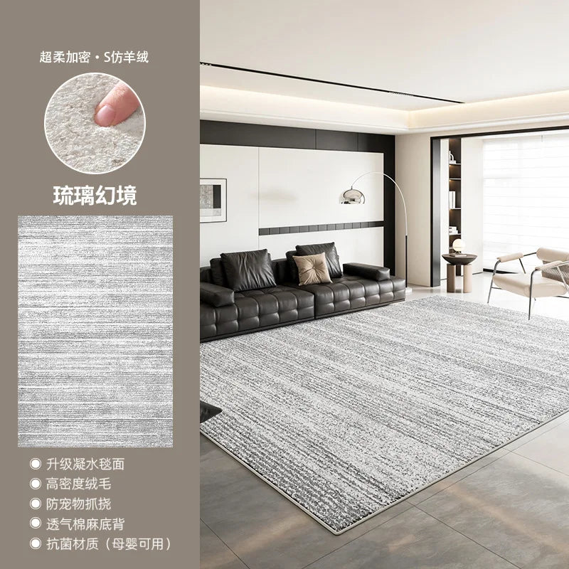 Retro Washable Waterproof Carpet for Living Room and Bedroom