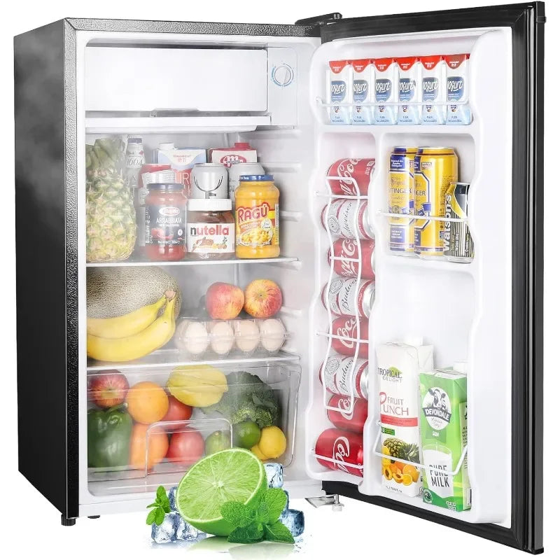 Upstreman 3.2 Cu.Ft Mini Fridge with Freezer for Dorm Office Bedroom