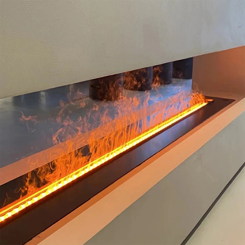 Water Vapor Electric Fireplace with Multicolour Realistic Flame Effect