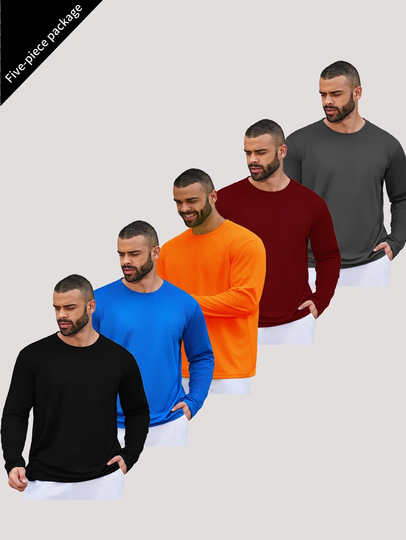 Men's Speed Dry Long Sleeve T-Shirt for Sports and Fishing