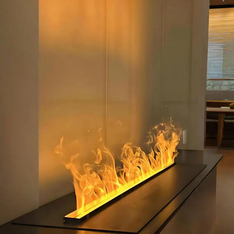 Water Vapor Electric Fireplace with Multicolour Realistic Flame Effect