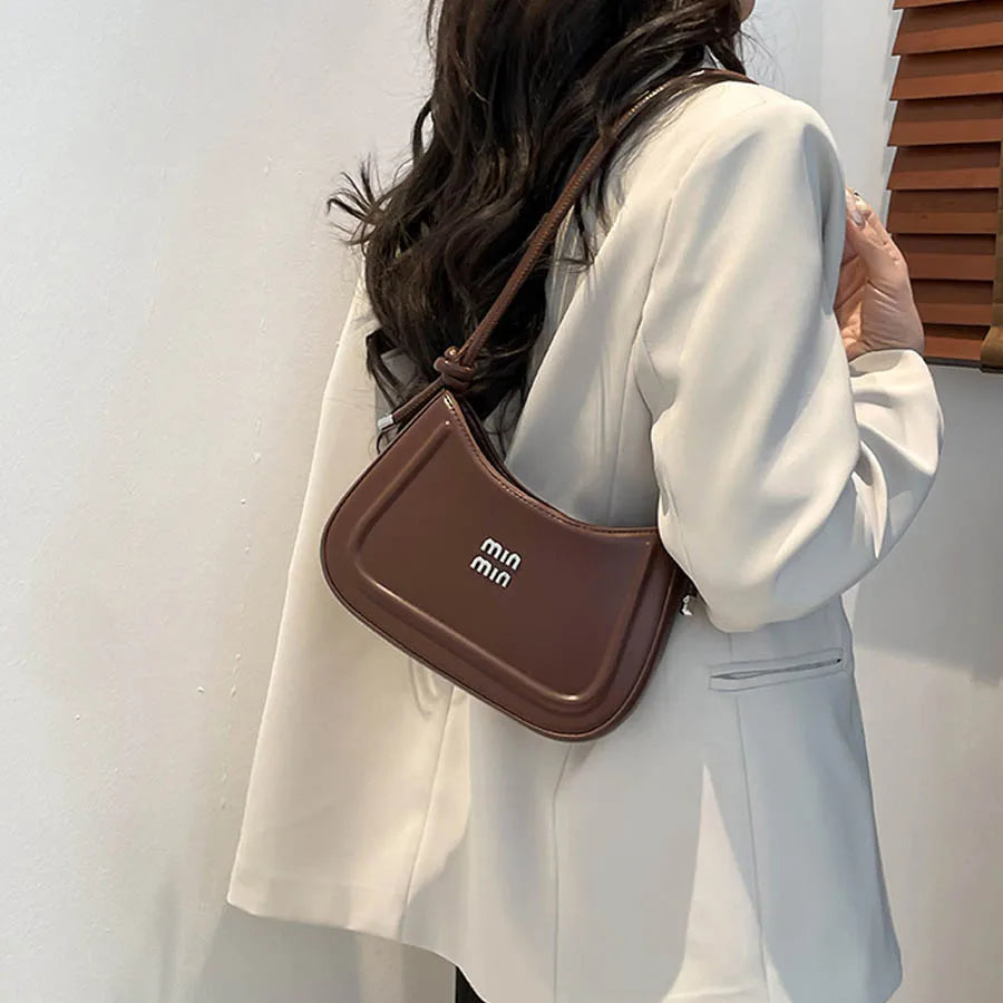 Korean Style Crescent Crossbody Handbag for Women Premium