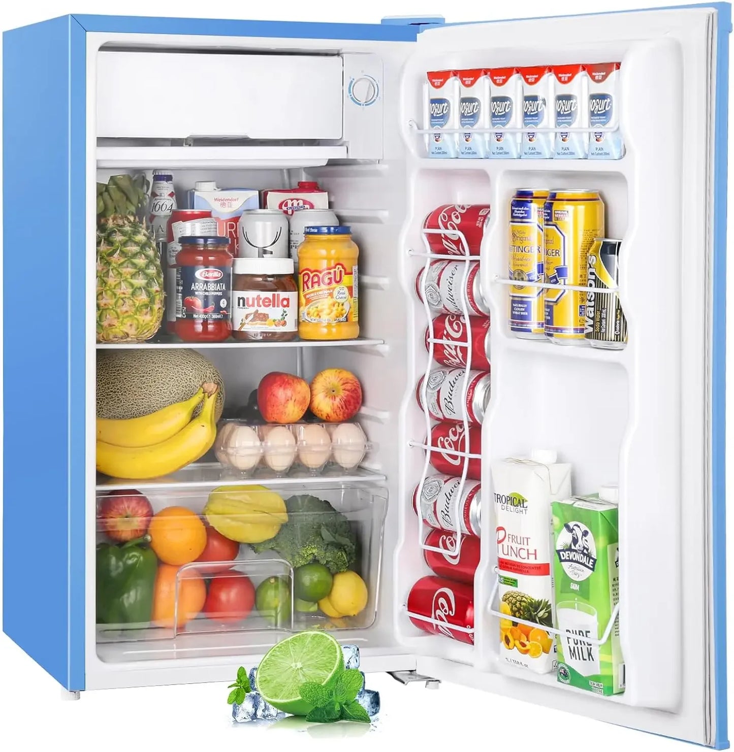 Upstreman 3.2 Cu.Ft Mini Fridge with Freezer for Dorm Office Bedroom